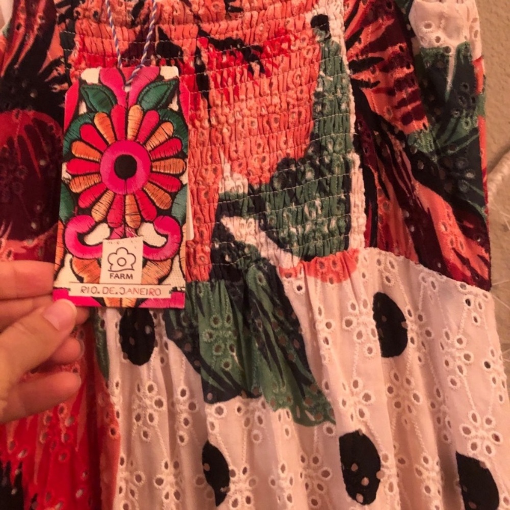 Anthropologie Farm Rio Floral Maxi Dress